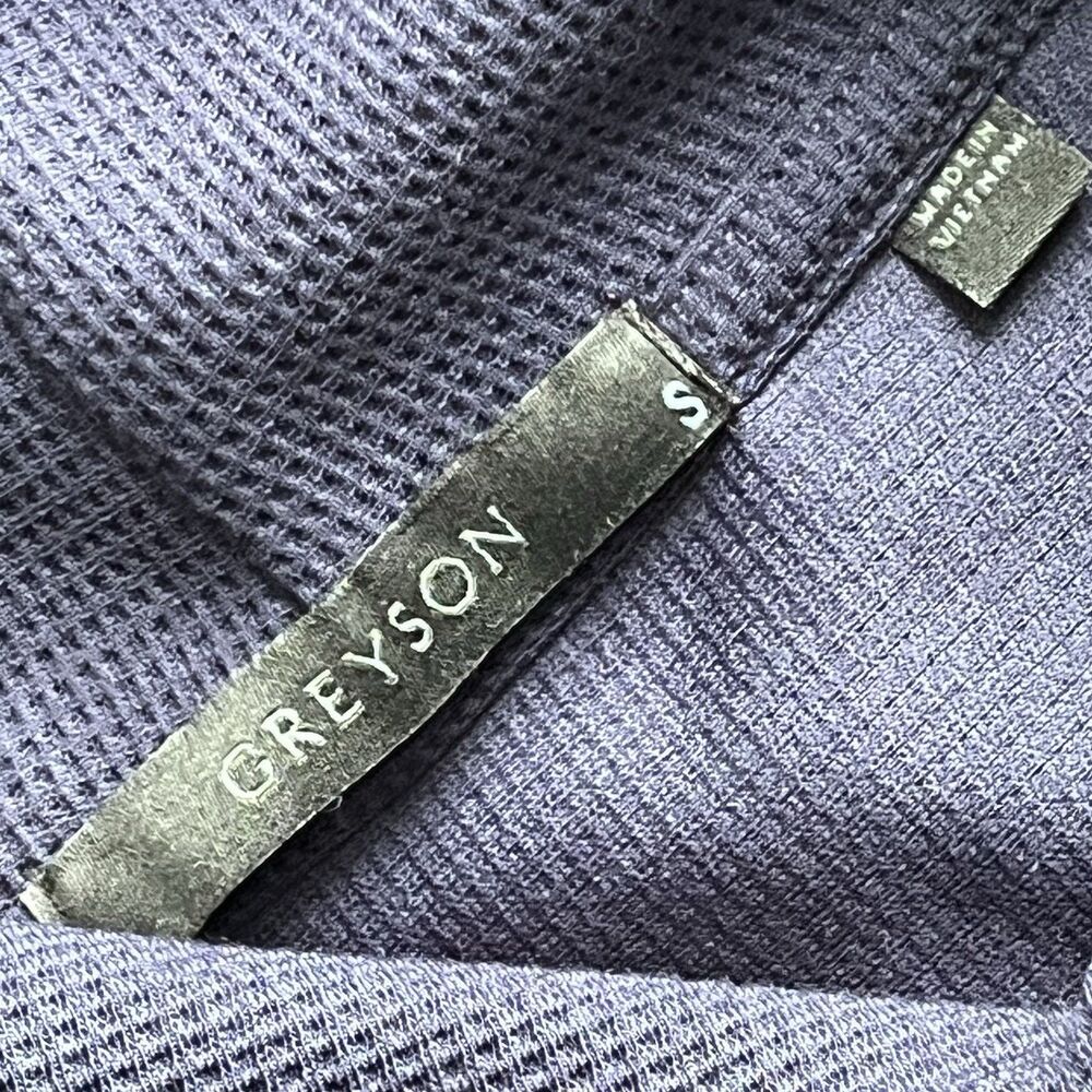 Greyson Waffle Knit Hoodie Espolon Tequila Promotional Pullover Sweatshirt Navy - Picture 8 of 9